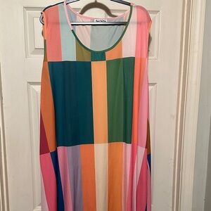 Colorful Striped Women's Tunic Dress